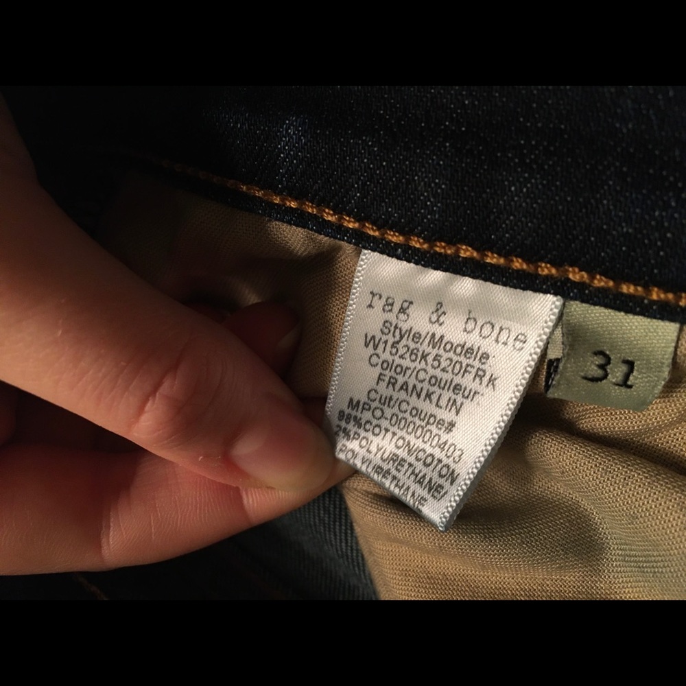 rag & bone Raw Hem Ankle Skinny Jeans - Picture 7 of 10